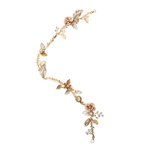 ROMANTIC Bridal Clear Crystal Vintage Fancy Flower Bridal <strong>Hair</strong> <strong>Pieces</strong> for Bride or <strong>Bridesmaid</strong> - Product Image 1