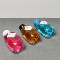 Nouvel Arrivage – Flacons de Parfum Ovales en Verre Épais 100 ml, Diffuseur à Bâtonnets, Bouchons Élégants Noirs et Blancs, Sérigraphie, Pompe Pulvérisatrice en Verre