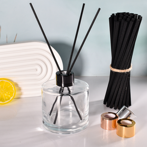 Etiqueta de logotipo personalizado de lujo florero botella difusora de caña con tapa botella de aromaterapia reciclable para Hotel hogar habitación Baño - Product Image 2