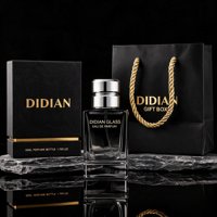 Flacon de parfum carré noir vide de luxe de haute qualité personnalisé, 30 ml, 50 ml, 100 ml, flacons à fond épais avec emballage
