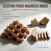 Brique de magnésie électro-fusée de qualité industrielle, brique de magnésie FM haute température pour revêtement de four rotatif
