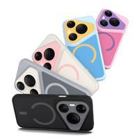 Vente en gros de coques de téléphone portable transparentes en PC antichoc pour iPhone 18 Pro Max, avec charge magnétique sans fil, coque de protection