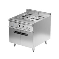 Gewerbliche Küchenausstattung Freistehender Edelstahl Gas-Bain-Marie-Topf Buffet-Speisenwärmer für Restaurants