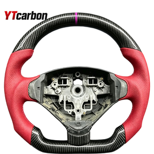 Pièces automobiles YTcarbon <span class=keywords><strong>Volant</strong></span> en cuir suédé en fibre de carbone modifié pour 206 <span class=keywords><strong>207</strong></span> 207CC 207SW Expert Partner Tepee - Product Image 4
