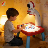 Machine à dessin par projection Chengji, thème astronaute de dessin animé, tablette éducative et d'apprentissage pour le dessin et le gribouillage