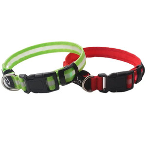 Meilleure qualité Meilleurs produits Vente en gros Personnalisé Clignotant Led Collier de chien et laisse Échantillon gratuit Collier de chat Lumière - Product Image 3