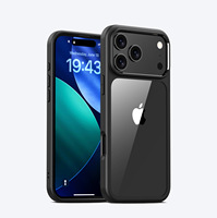 Coque de téléphone portable neutre pour iPhone 16, TPU+PC, design antichoc, protection contre les chutes, protection de l'appareil photo, support