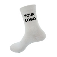 Chaussettes en coton personnalisées de haute qualité, colorées, tendance, pour hommes et femmes, chaussettes décontractées, logo personnalisé