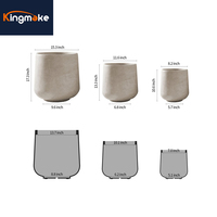 Pots de fleurs d'extérieur Kingmake, best-sellers, pots ronds pour la décoration de la maison, pots décoratifs pour hôtel, pots de plantes modernes
