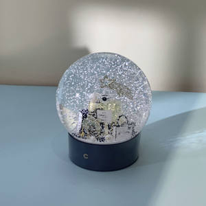 <span class=keywords><strong>Globo</strong></span> di Neve Natalizio di Lusso Personalizzato all'Ingrosso - Sfera d'Acqua in Cristallo ABS e Resina, Ornamento Souvenir Brandizzato per Regalo - Product Image 4