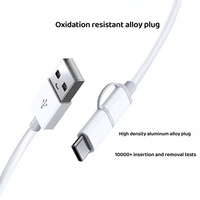Kabel pengisi daya USB mikro Tipe c 2 in 1, kabel Data pengisi daya ponsel untuk Xiaomi Huawei Samsung USB C Micro USB