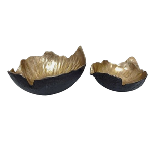 Bol à chocolat aux fruits royaux de finition moderne de style contemporain bol décoratif en métal de service de collation aux fruits en aluminium - Product Image 4