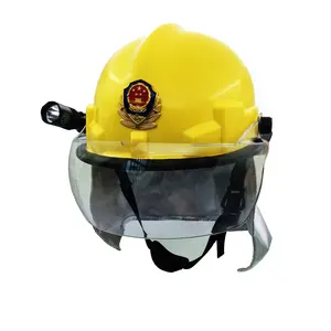 Korea corrosion resistance fire fighting helmet with torch light