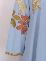 Robe musulmane style ethnique Moyen-Orient Robe Abaya à manches longues à la mode Nouvelle broderie de diamants Robe à manches longues Kimar Abaya