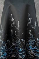 Tissu Jacquard Song Brocart à Motifs de Poissons du Nord pour Hanfu Mamianqun