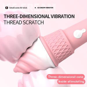 Juguetes Sexuales para Adultos a Precio de Fábrica, Vibrador de <span class=keywords><strong>Cono</strong></span> de Helado, Juguetes Sexuales, Varita AV, Masajeador, Vibrador de Clítoris - Product Image 5