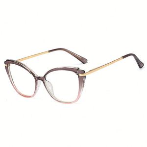 Gafas de Computadora TR90 Retro de Moda con Logotipo Personalizado, Gafas de Ojo de Gato para Mujer, Gafas Anti Luz Azul para Mujer - Product Image 5
