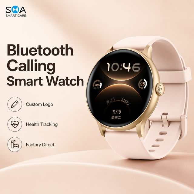 2026 Modern Full Touch Bluetooth Calling Activity Tracker Custom Logo 1.38 Inch Round TFT Smart Watch for Wholesale