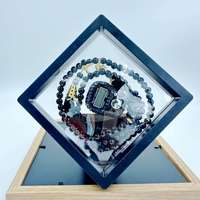 Ensemble de 99 perles Tasbihs Allah prière islamique Tesbih chapelet numérique verre inquiétude perles musulmanes pour Religion Eid Ramadan cadeau de mariage