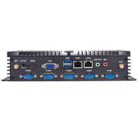PC Industri Embedded Murah dari Cina Tanpa Kipas 6xRS232 dan 8xUSB Dengan 1 Port LPT 1037U I3 I5 I7 mini pc komputer ddr4 les mini pc