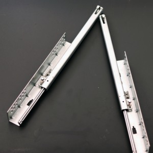 Corrediça de Gaveta Oculta de Extensão Única com Abertura por Pressão e Ajuste 2D, Movimento Suave e Sincronizado para Armários de Cozinha e Quarto - Product Image 3