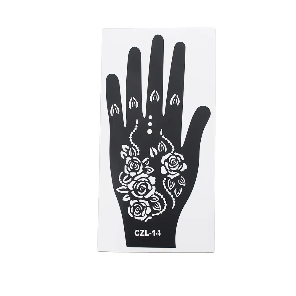 Gratis Monster Tijdelijke Glitter Airbrush Tattoo Stencil Sticker