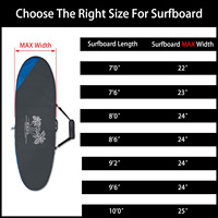 2024 haute qualité conception personnalisée Polyester planche de surf sac de voyage Bord de mer Style Longboard sac de rangement