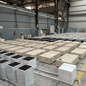 Petite table basse minimaliste de luxe en marbre naturel classique grande table basse nordique Kunis Breccia bloc de socle en marbre - Product Image 5