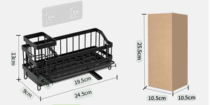 Supporto di scarico a parete porta spugna lavello da <span class=keywords><strong>cucina</strong></span> in metallo Dispenser di sapone <span class=keywords><strong>Organizer</strong></span> da <span class=keywords><strong>cucina</strong></span> - Product Image 3
