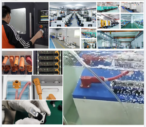 उच्च वोल्टेज 200a विद्युत ऊर्जा भंडारण एडेप्टर सही कोण dc कनेक्टर कॉपर नायलॉन आवास बिजली अनुप्रयोगों के लिए 1 पी पिन - Product Image 5