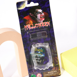 Colmillos de Vampiro Luminosos Verdes, Dientes de Juguete Divertidos para Disfraces, <span class=keywords><strong>Halloween</strong></span>, Juegos de Imitación y Decoración - Product Image 3