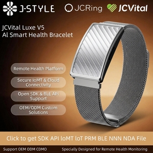 JCVital V5 Pulsera Inteligente Delgada e Impermeable para IOS y Android, Monitorización de Salud 24/<span class=keywords><strong>7</strong></span> (Negra) para Mujeres y Hombres, Android IOS - Product Image 1