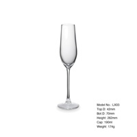 Verres à vin élégants et luxueux en cristal soufflé à la main, anti-fuite, pour mariages