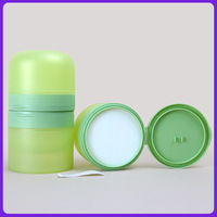 Crème Cosmétique, Tampon Tonifiant, Emballage en Coton, Bouchon Rabattable, Pots en Plastique, Film Thermoscellant, Pince à Épiler, Contenants pour Lotion Corporelle 100ml