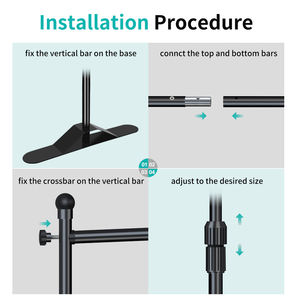 可调大幅面<span class=keywords><strong>3.3</strong></span>*<span class=keywords><strong>3.3</strong></span>米横幅支架金属织物婚礼和促销广告背景 - Product Image 4