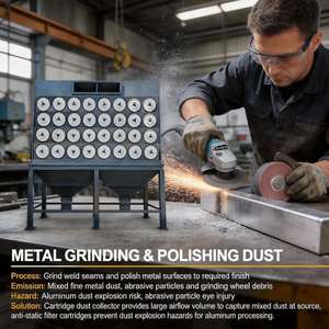 Nouveau dépoussiéreur à jet pulsé avec une efficacité de 99,99 % pour la fabrication métallique et les systèmes de collecte de poussière industrielle - Product Image 4