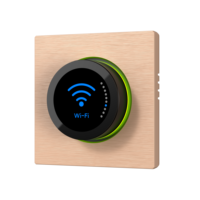 1.46 inç TFT Ekranlı, Akıllı Çevirmeli Düğmeli Termostat, Sesli Uygulama Kontrolü, Wi-Fi, Ev, Otel, Garaj Kullanımı için Elektrikli