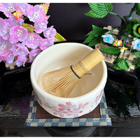 Usine de gélification Fournisseur Luxe Célébration Ensemble de bols mignons à matcha Chasen à bas quantité minimale de commande Fouet à matcha en bambou