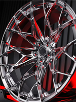 Rines Personalizados de Aluminio Forjado 6061-T6 Cromados de 17-24 Pulgadas 5x120 5x114.3 5x112 Cóncavos Profundos para Autos Apex VS-5RS Benz BMW Audi SUV Ford