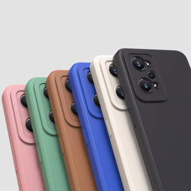Suitable for Realme GT Neo2 Phone Case, Simple and Charming Matte Solid Color GTNeo5se Protective Cover, Hand Chain, Pupil