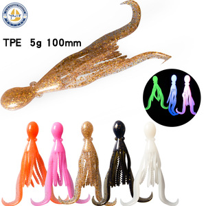 Señuelo de pesca de pulpo de TPE suave de 10 cm para pesca de fondo en agua salada - Product Image 2