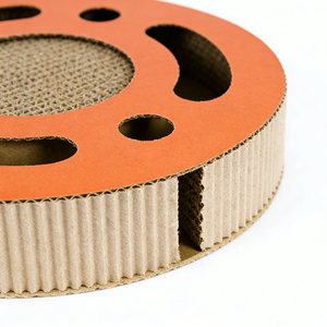 Arranhador de Gato Moderno para Interior, Brinquedo Interativo Simples para Gatos, Arranhador de Papelão para Gatinhos com Catnip - Product Image 5