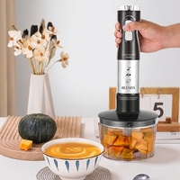 Mixeur plongeant en acier inoxydable 1000W, mixeur plongeant 5 en 1, moteur tout en cuivre, prise EU