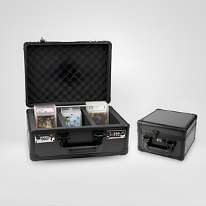 Boîte de rangement pour cartes gradées avec cadre en aluminium et serrure à code, boîte portable pour cartes gradées BGS, cartes Pokémon et cartes de sport - Product Image 5