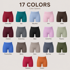 Shorts Deportivos para Mujer, Tallas Grandes, Sin Costuras, Cintura Alta, Control de Abdomen, Efecto Levanta Glúteos, para Yoga y Fitness - Product Image 5