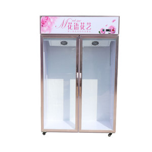 Magnifique vitrine à fleurs en verre sur mesure à 2 portes avec système de réfrigération par air pour la vente en gros - Product Image 6