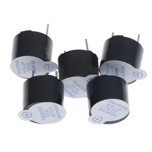 1000 adet/takım 5V aktif Buzzer kiti manyetik uzun sürekli bip sesi Alarm zil 12mm Mini aktif Piezo Buzzers fit Arduino için