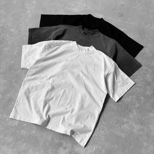 Camiseta Corta para Hombre con Logotipo Personalizado, Corte Cuadrado, Oversize, 100% Algodón, Estampado Animal, Transpirable, Diseño Vintage - Product Image 5