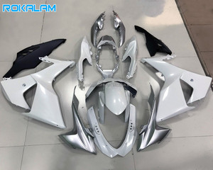 ชุดแฟริ่งสีเงินขาวดำสำหรับ <span class=keywords><strong>Suzuki</strong></span> <span class=keywords><strong>K9</strong></span> <span class=keywords><strong>GSX</strong></span>-<span class=keywords><strong>R1000</strong></span> ปี 2009-2016 ชุดแต่ง GSXR1000 09 10 11 12 13 14 15 16 ชุดแต่งอะไหล่ - Product Image 1