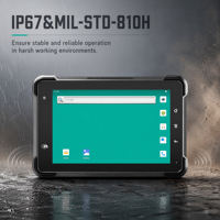 Tablette PC robuste 7 pouces Octa-core MIL-STD-810G étanche IP67 Android 13 avec entrées caméra Canbus GPS WIFI BT LTE NFC 1000 Nits